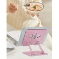 thumbnail image 2 of Tablet Stand Holder for Desk, Adjustable Desktop Tablet Holder, Foldable Aluminum Tablet Mount for iPad pro 12.9, iPad Air Mini, Samsung Galaxy Tabs Z Fold Kindle Fire,4-12 inch, Rose Gold, 2 of 5