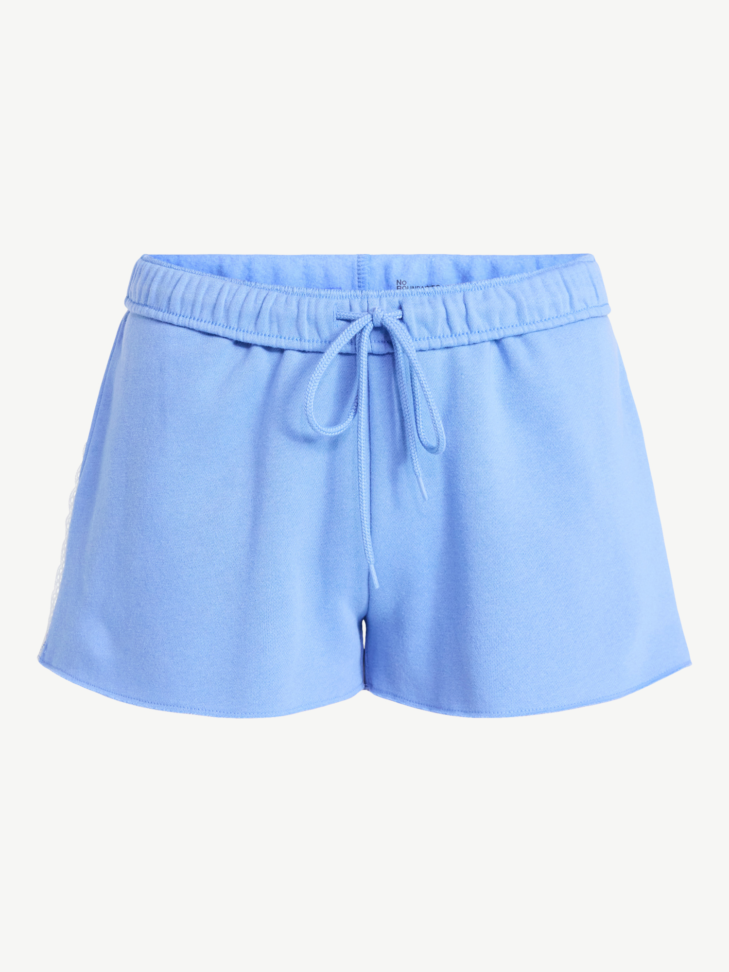 No Boundaries Foldover Shorts with Lace Trim, 2'' Inseam, Women's XXS-XXL