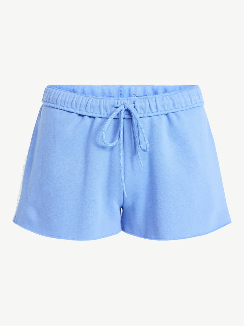 No Boundaries Foldover Shorts with Lace Trim, 2'' Inseam, Women's