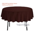thumbnail image 1 of TEKTRUM 70 INCH ROUND POLYESTER TABLECLOTH - CHOCOLATE COLOR, 1 of 2