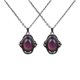 thumbnail image 1 of 2 Unids Cambio de Color Oval de ánimo Emoción Collar Colgante de Joyería de material acero Inoxidable, 1 of 9
