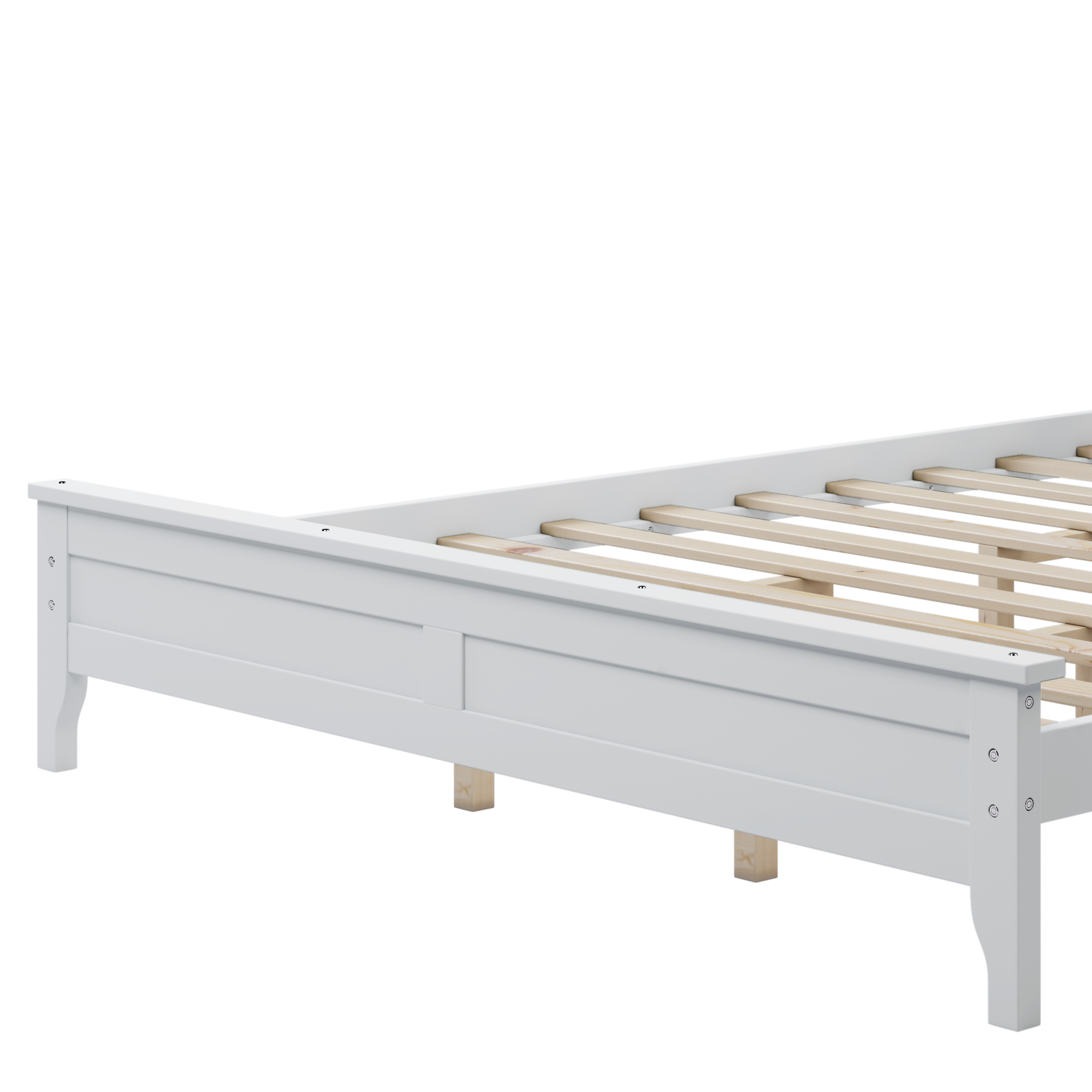 SESSLIFE Wood Queen Size Bed Frames, Queen Bed Frame No Box Spring ...