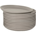 thumbnail image 3 of 10 Strawberry Street Double Line Catering Pack, Set of 12 Gray Salad Plates 8.25", 3 of 5