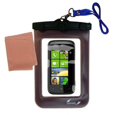 Gomadic Clean and Dry Waterproof Protective Case Suitablefor the HTC HD7 to use Underwater