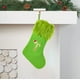 thumbnail image 5 of Fiudx Ofertas relámpago del día Suministros para las fiestas navideñas Calcetines navideños Regalos Calcetines Decoración del lugar Calcetines navideños peludos verdes de punto grandes con letras, 5 of 6