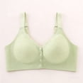 thumbnail image 4 of Fatuov Womens Front Closure Bra Light Support Comfortable Wireless Bra for Lounge Push Up Full Coverage Breathable Bra, All-Day Wear, Underwear 36A, 4 of 5