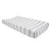 Lambs & Ivy Future All Star Gray/White Stripe Baby Changing Pad Cover