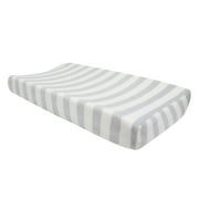 Lambs & Ivy Future All Star Gray/White Stripe Baby Changing Pad Cover