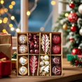 thumbnail image 5 of 40PC Christmas Balls Ornaments Xmas Tree Hanging Balls for Holiday Party Wedding Decoration, Shatterproof Tree Ornaments for Home and Event Display,2.4 Inch, 5 of 9