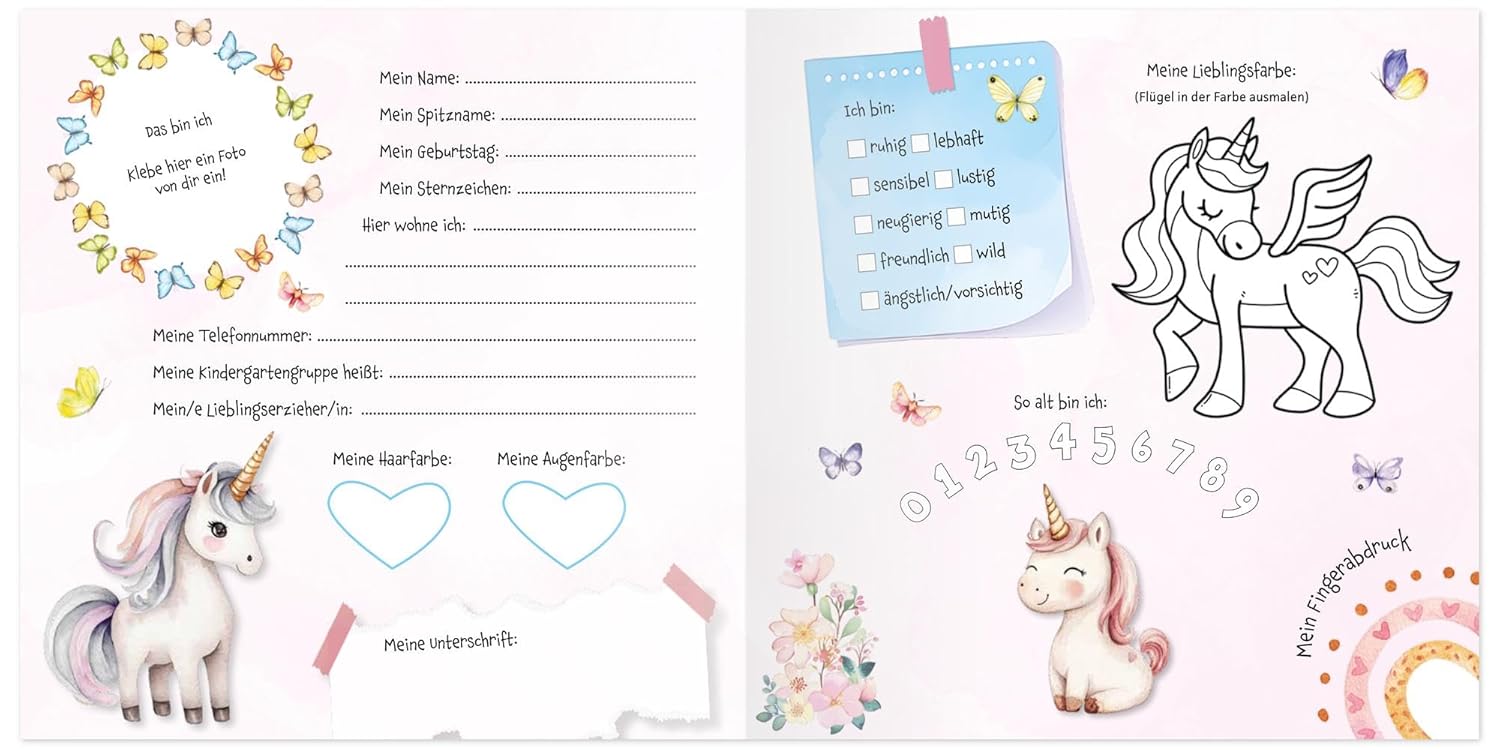 Kaufmann Verlag Meine Kindergarten-Freunde: Einhorn - mit Metallic-Farbschnitt (Fre (Hardcover)