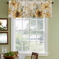 thumbnail image 4 of 2 Pack Valances for Windows, Sunflower Window Valances for Living Room/Bedroom/Bathroom, Summer Botanical Vintage Spring Floral Light Filtering Kitchen Curtain Valance Window Treatment 54"W x18" L, 4 of 9