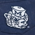 thumbnail image 4 of Men's Mitchell & Ness Navy Michigan Wolverines Throwback Fade Away T-Shirt, 4 of 4