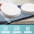 thumbnail image 6 of Dessert Salad Plates Set of 12,8 Inch White Porcelain Dinner Plates,Appetizer Plates for Dinner,Ceramic Dessert Plate Set,Microwave Oven Dishwasher Safe, 6 of 7