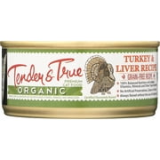 Angle View: TENDER AND TRUE: Cat Food Wet Trky Lvr Org, 5.5 oz