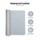 thumbnail image 4 of Protector de escritorio Ysagi de piel impermeable, gris claro, 80 x 40 cm, 4 of 9