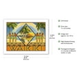 thumbnail image 2 of Waikiki Hawaii - Cover of Hawaiian Travel Brochure - Vintage Hawaiian Travel Poster c.1943 - Bamboo Fine Art 290gsm Paper (Unframed) 17x22in, 2 of 4