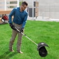 thumbnail image 5 of 4-Stroke Lawn Yard Sweeper, 1kw/1.4hp Handheld Gasoline Power Broom for Sidewalks, Golf Courses, 5 of 21