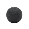 thumbnail image 3 of Spherical Orbs for Home and Bathroom Counter Decor - Modern Living Room, Shelf, and Coffee Table Accents - Textured Ceramic Orbs for Kitchen Counter and Mantel - Set of 3, 6", 5", 4", Black, 3 of 12