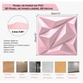 thumbnail image 3 of Panel Decorativo Pared 3d Pvc Resistente Al Fuego 30cmx30cm Modelo Rosa, 3 of 4