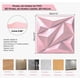 thumbnail image 3 of Panel Decorativo Pared 3d Pvc Resistente Al Fuego 30cmx30cm Modelo Rosa, 3 of 4