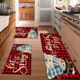 thumbnail image 2 of Floral Kitchen Rugs Sets of 3, Non Slip Kitchen Rugs and Mats Washable Farmhouse Kitchen Rugs Floral Kitchen Floor Mat Carpet Runner Rugs for Hallway Laundry Room, 2 of 12