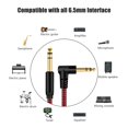 thumbnail image 2 of Belipro Cable De Instrumentos Trs De 1/4 De Pulgada Cable De Audio Estéreo Trs De 6,35 Mm A Trs De 33 Pies Macho A Macho De Ángulo Recto A Recto Para Guitarra Eléctrica, Bajo, Teclado, Mezclador, Ampl, 2 of 5