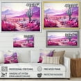thumbnail image 4 of Designart "Fuchsia Cactus Illusion" Cactus Floater Framed Canvas Prints, 4 of 5