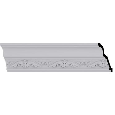 3 1/2"H x 3 3/8"P x 4 7/8"F x 94 1/2"L, (5 3/8" Repeat), Dauphine Crown Moulding
