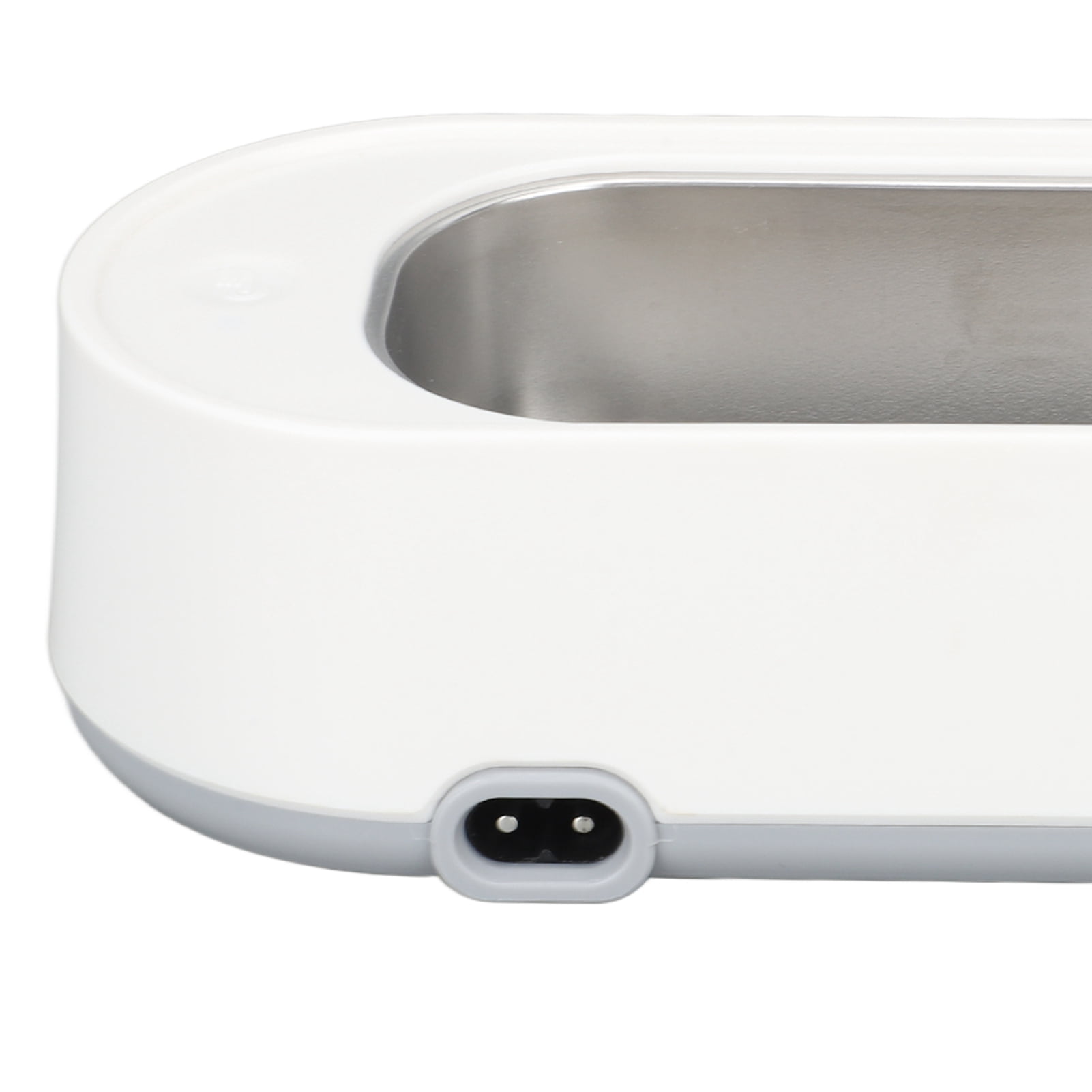 Riousery Professional Ultrasonic Jewelry Cleaner 440ml Portable Eyeglasses and Watch Cleaning Machine White and Grey High Frequency 45kHz 20W (8.3 x 2.3 inches / 21.2 x 5.8 cm)