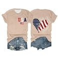 thumbnail image 3 of HEILAU 4th of July Shirts for Women Plus Size Independence Day American Flag Graphic Tees Casual Short Sleeve Patriotic T Shirts Loose Summer Tops, 3 of 3