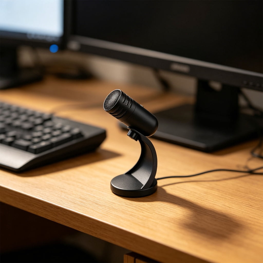 Professional USB Condenser Microphone With Wide Frequency Ranges And Durability Metal Construction Condenser Mic
