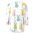 thumbnail image 4 of Royisotas Easter Shirts for Women Happy Easter Shirt Bunny T-Shirt Rabbit Graphic Tees Cute Holiday Funny Gift Tops Outfit, 4 of 5
