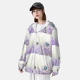 thumbnail image 5 of Kll Lavender And Butterfly Print Men'S Women’s Upf 50+ Sun Protection Outdoor Hoodie Jacket Long Sleeve Fishing Hiking Performance Shirt- X-Large, 5 of 8