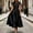 Black, variant on Women's V Neck Short Sleeve Midi Dress, Fit and Flare A Line Swing Dress Elegant Satin formal Dress for Wedding Guest, Cocktail Party & Evening Events Wine