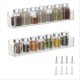 thumbnail image 1 of Acrylic Spice Rack Wall Mount Acrylic Spice Shelf Organizer Hanging, 1 of 5