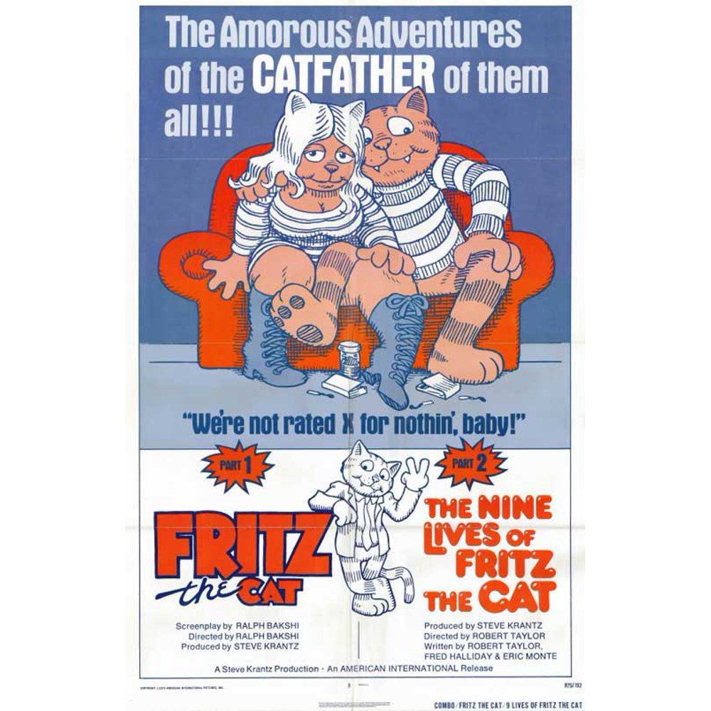 Fritz the Cat / The Nine Lives of Fritz the Cat - movie POSTER (Style A