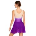thumbnail image 3 of Xnihocha Womens Ice Skating Dress Rhinestone Mesh Sleeveless Dresses Ballet Lyrical Dance Dress Purple Red S, 3 of 6