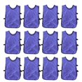 thumbnail image 3 of Chaleco de entrenamiento para adultos, color morado, 12 Uds., Pinnies de práctica de equipo de nailon, tamaño libre para fútbol, baloncesto, Fitness, 3 of 5