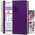 thumbnail image 1 of Organizador presupuesto y facturas GoGirl: libro financiero mensual - A4, dura 1 año, morado, 1 of 3