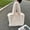 Apricot, variant on Luxury Faux Fur Women's Large Shoulder Bags Winter Fluffy Ladies Shopping Bag Fashion Soft Plush Female Casual Tote Handbags