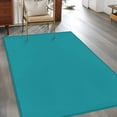 thumbnail image 3 of Teal Area Rugs 3x5 for Living Room, Farmhouse Solid Turquoise Color Modern Art Non Slip Washable Rug Runner, Low Pile Indoor Floor Carpet Mat Bathroom Rugs for Bedroom, Kids Room, 3 of 9