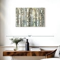 thumbnail image 3 of Elephant Stock Birch Wood Meadow Wall Art - Horizontal Canvas Wall Art - Living Room Wall Decor - Abstract Canvas - Beige And White Decor By Susan Jill - 30" x 20", 3 of 8