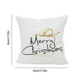 thumbnail image 3 of Christmas News Hot Stamping Pillow Cover Cushion Cover Pillow Cover 45X45 Cm Merry Christmas Pillow Cover Festive Mood White, 3 of 6
