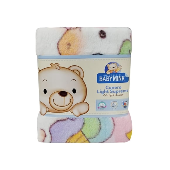Cobertor Cunero Baby Mink Light Supreme Rosa