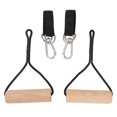 thumbnail image 1 of Wooden Gymnastic Rings, Pull Up Handle Strength Trainer Safe Muscle Group Building  For Home Outdoor Exercise For Men Women, 1 of 8