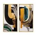 thumbnail image 2 of Designart "Contemporary Green Art Deco II" Abstract Transitional Framed Wall Art Set Of 2 - Green Abstract Framed Wall Art Set Of 2, 2 of 6