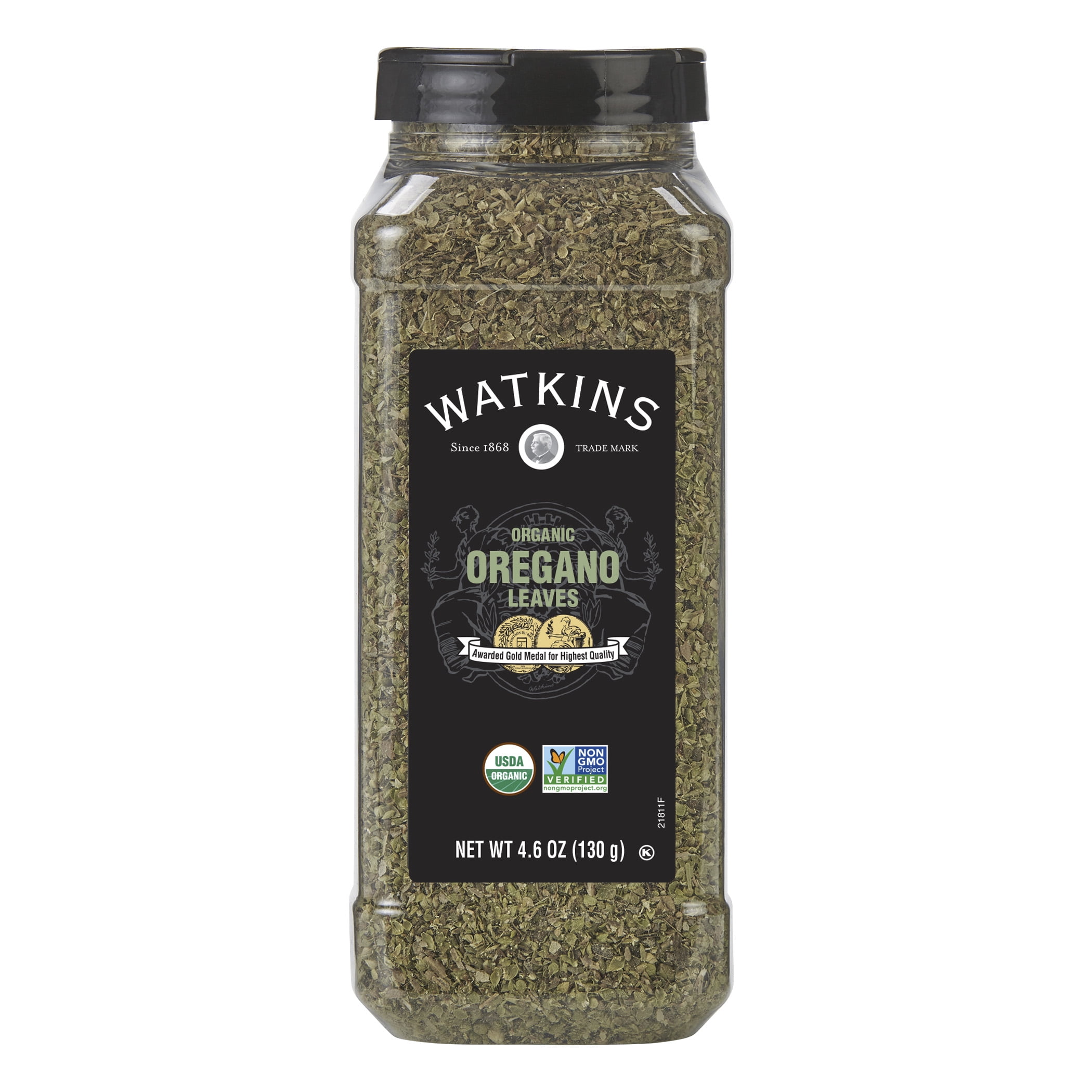 Watkins Gourmet Organic Spice Jar, Oregano Leaves, 6.5 oz
