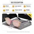 thumbnail image 3 of Queenseven Unisex Trendy Stylish Full Frame Sunglasses Polarized Sunglasses UV400, 3 of 4