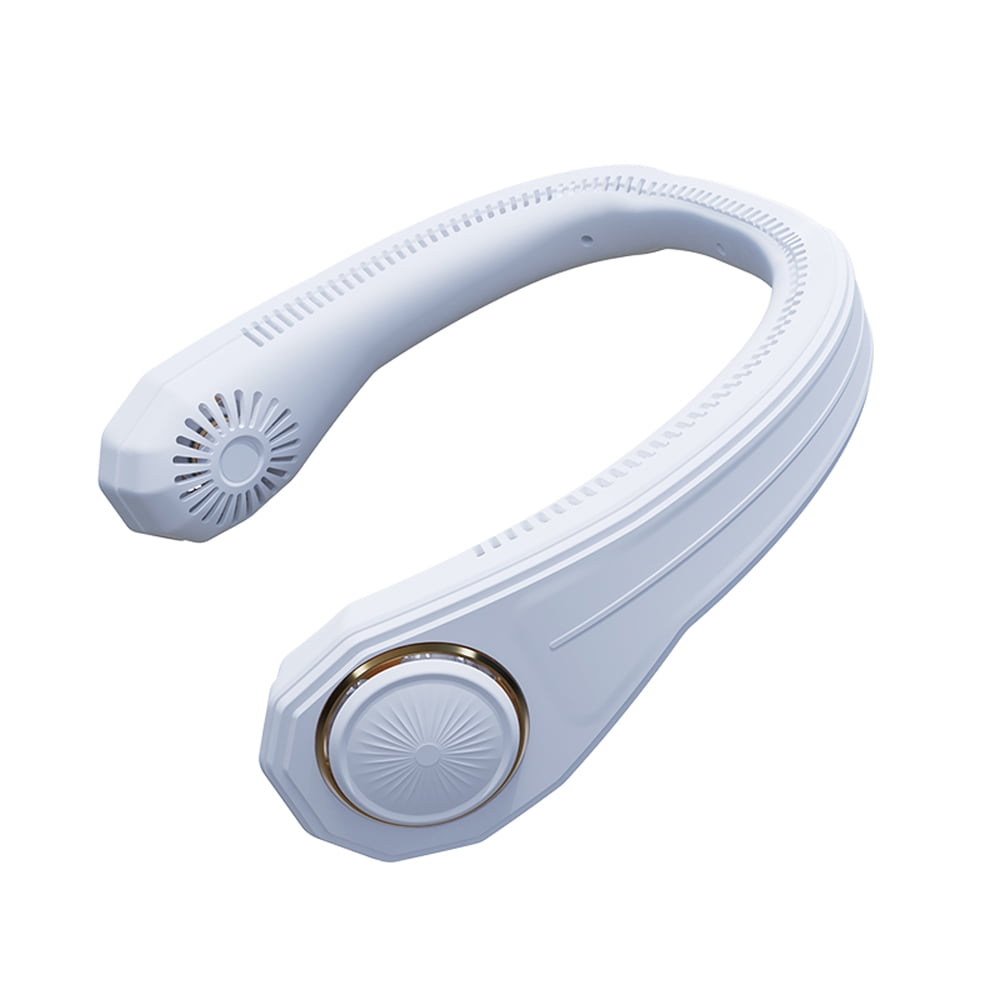 Portable Neck Fan USB Rechargeable Bladeless Fan Compact Size Electric Neck  Hung Fan Wearable Cooling Fan for Sports Running Cycling Exercise Neck Fan  White | Walmart Canada