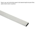 thumbnail image 4 of Foam Gasket 40"L x 0.79"W x 0.31"H High-shielding Conductive Fabric Foam Strip with Adhesive Backing Grey 3Pcs, 4 of 6